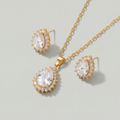 The Crystal Halo Necklace Set