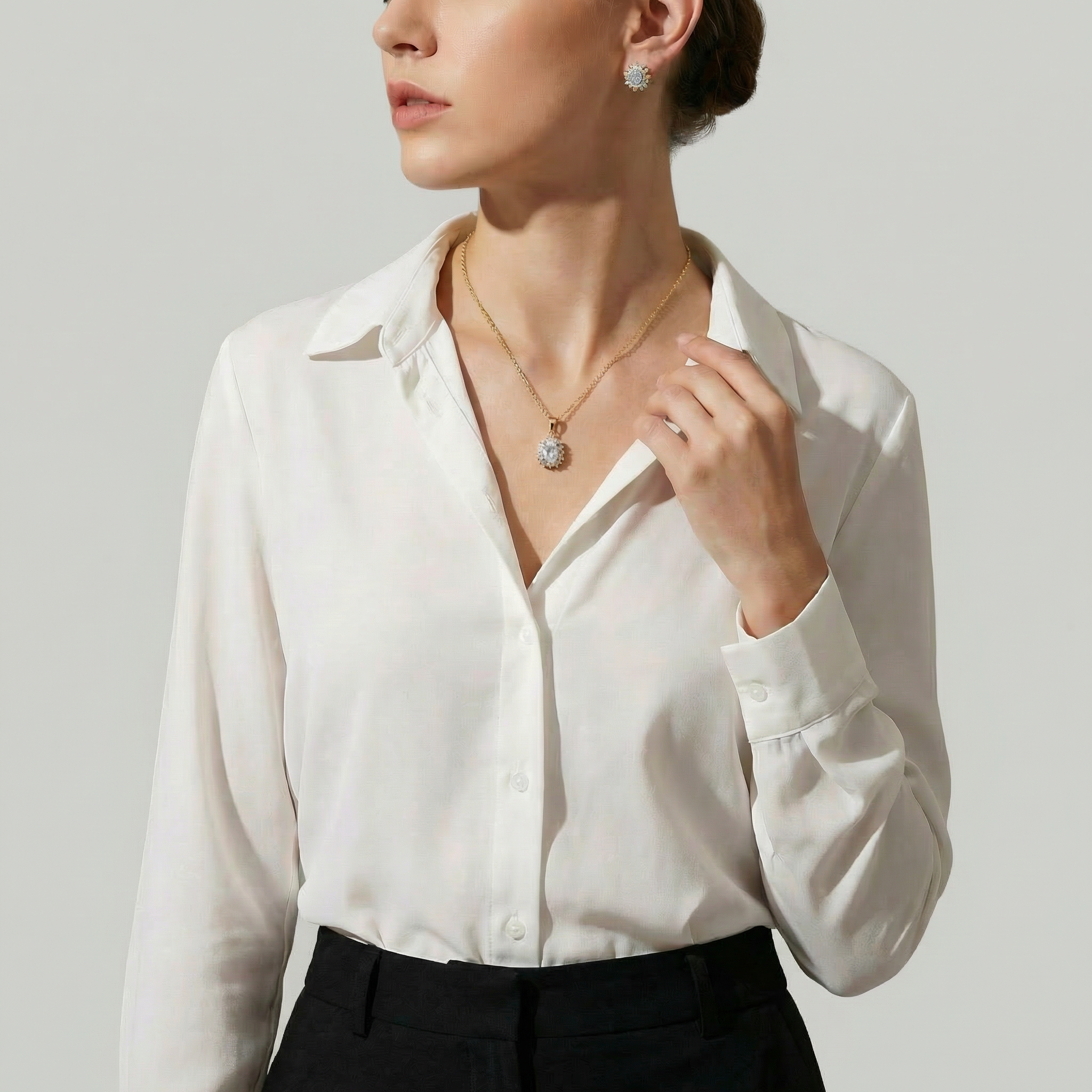 The Royal Halo Necklace Set