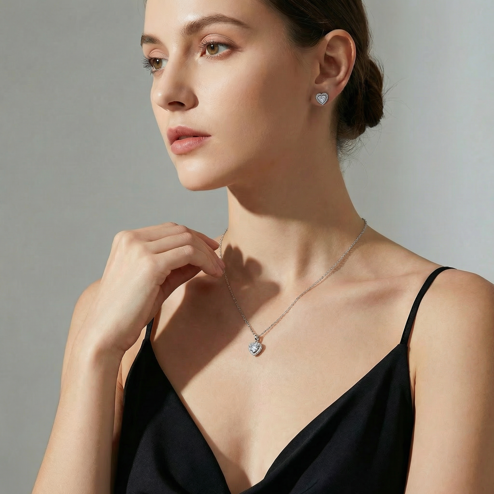 The Radiant Heart Necklace Set