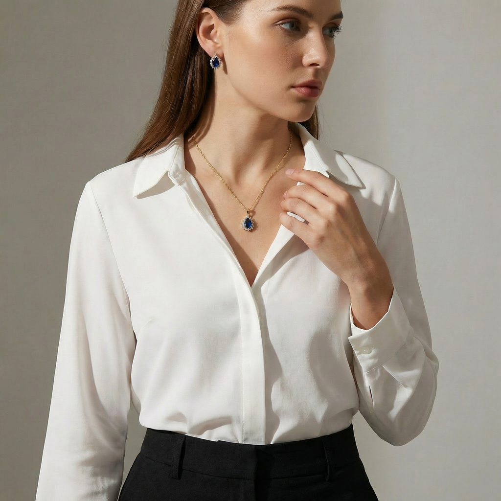 The Midnight Sapphire Necklace Set