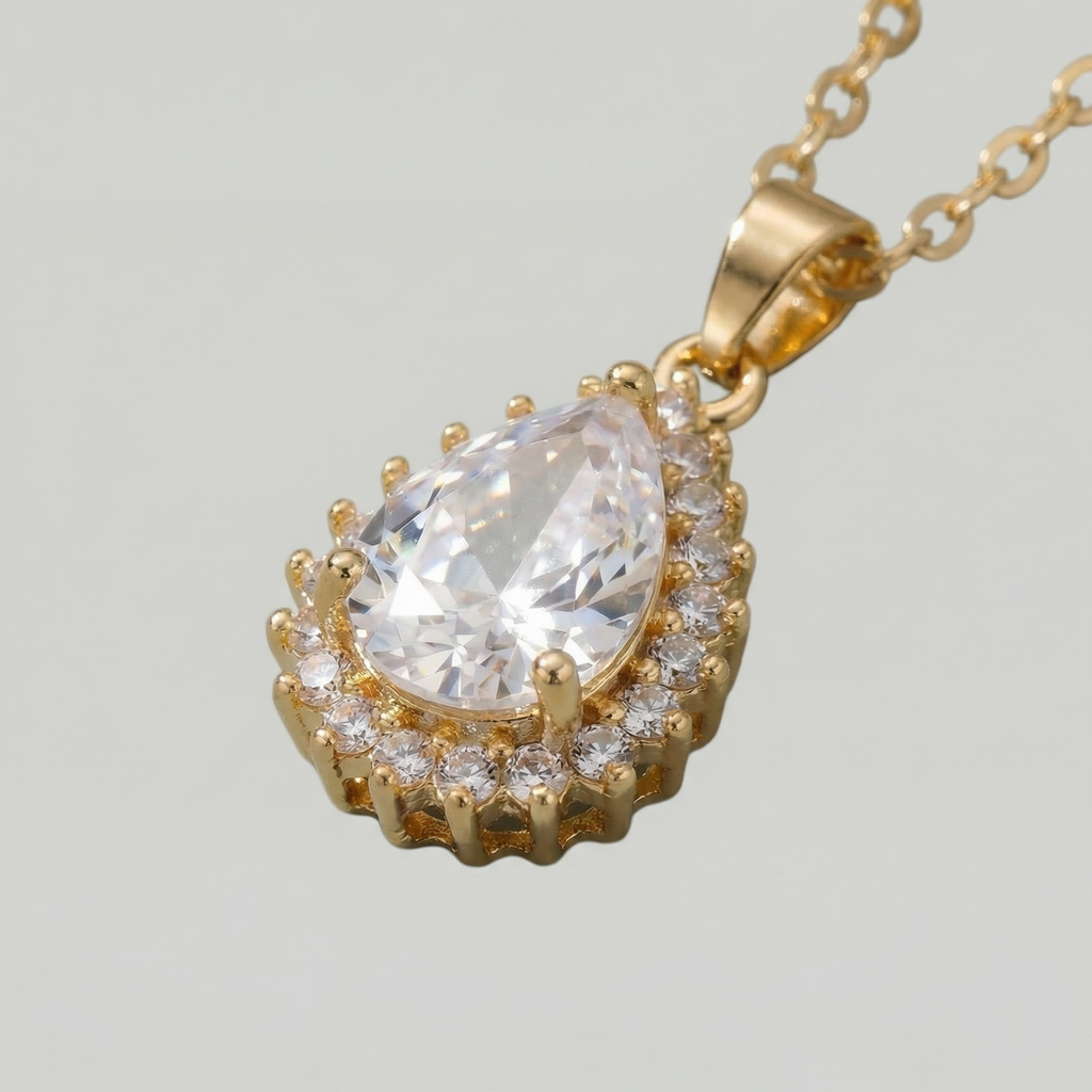 The Crystal Halo Necklace Set