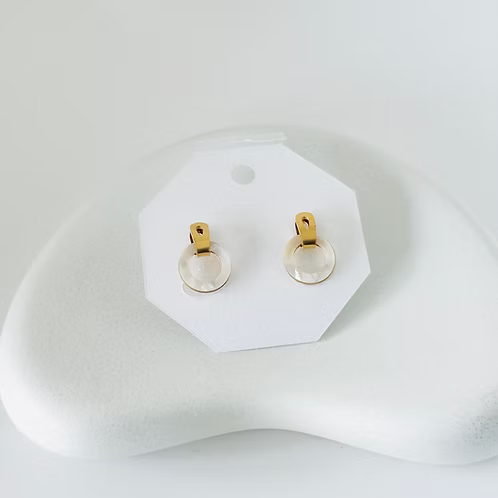 White Diamond Earrings